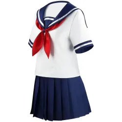 2026 Neues Yandere Simulator Ayano Aishi Cosplay-Kostüm Japanische Schul-Schiffskadetten-Uniform