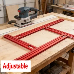 1Set Für Trimmen Fräsen Nut Gravur Führungsschiene Einstellbare Rückseite Hilfs Führungsschiene Halterung 40cm DIY Holzbearbeitung werkzeuge