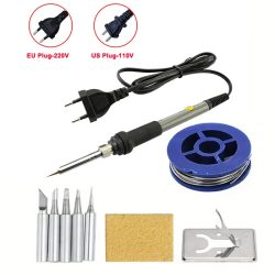 60W elektrischer Lötkolben mit einstellbarer Temperatur EU 220V / ? US-Stecker ist 110 V ?   Schweißbügeleisen DIY zur Reparatur