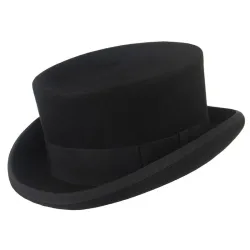 Herren Zylinder Wolle Bowler Hut Derby Hut Herbst Winter Vintage Britischer Stil Jazz Cap Präsidentenhut 11 cm hoher Zaubererhut