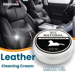 Auto Leder Reinigungscreme Sitz Wartung Pflege Öl Leder Restaurierung Nerz Öl Creme Leder Sofa Auto Innen Polieren