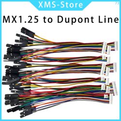 10 Stück mx 1,25 bis Dupont Line Electronic wire-2P/3p/4p/5p/6 Pin bis 2,54mm Dupont-Stecker/Buchse Kabelst ecker Farb kabel
