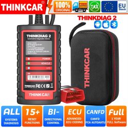 THINKCAR Thinkdiag 2 OBD2-Scanner mit CANFD-Unterstützung für Alle Systeme, Diagnosewerkzeug mit 15 Reset-Funktionen, Bidirektionales Scan-Tool, ECU-Codierung
