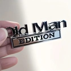 Old Man Edition 3D-Emblem-Aufkleber, Abzeichen, Kotflügel, lustige Aufkleber, Auto, LKW, Ersatz-Türdekoration für Universal-Auto, SUV