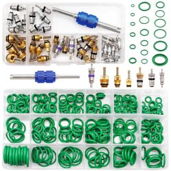 Auto-Klimaanlagen-Reparaturset R12 R134a Kältemittel Reifenventilkern, Auto-Klimaanlagen-Kompressor Dichtungen O-Ring