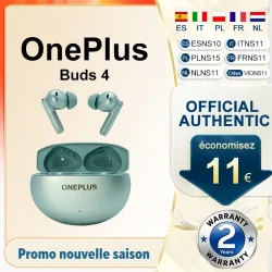 Original OnePlus Buds 4 Global Version Aktive Geräuschunterdrückung Dynamische ANC 55dB Bluetooth 5.4 Stabile Verbindung Hi-Res Audio IP55