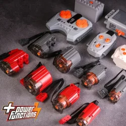 2.0 Verbesserte Version Grau/Schwarz/Rot M/L/XL Servomotor Technische Leistungsfunktionen Zugmotoren Empfängersteuerung für Blöcke Set
