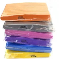 10 teile/los Raute Halfmoon Doppel Seite Nagel dateien puffer 100/180 Polieren Schleifen Maniküre Pediküre Nagel Puffer Datei Werkzeuge