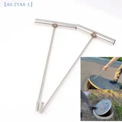 ?ZYAA-1? Vielseitiger Heber, Kanalisation, Edelstahl, langlebig, Brunnendeckel, Haken, offene Schachtdeckel, Rolltüren, Utility-Tool