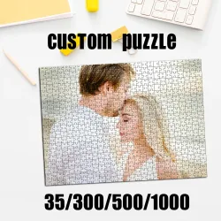 Personalisiertes individuelles Fotopuzzle ?Karton/Holz 35/300/500/1000 Teile Puzzles für Erwachsene Kinderspielzeug?