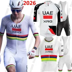 UAE Radsport-Team 2026 Tadej Pogacar Trikot-Set Herren Frankreich Tour Kleidung Rennrad-Shirts Anzug Fahrrad-Trägerhose MTB Maillot