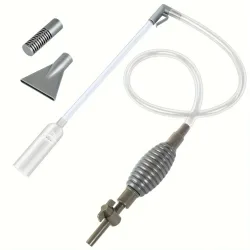 3-in-1 Multifunktionaler Aquarium-Wasserwechsler, manueller Aquarium-Reinigungssiphon mit Durchflusskontrolle, Schmutz, Vakuum-Abtropffläche für Aquarien