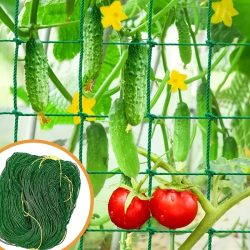 Pflanzenspalier Pergolen, robustes Polyester-Wachstumsnetz, Gartenspaliernetz mit quadratischem Netz zum Klettern von Pflanzen, Gemüse,