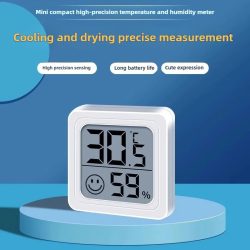 Temperaturanzeige für den Raum, Mini-Digital-Thermometer, Hygrometer mit Wandmontagesensor, LCD-Bildschirm für den Heimgebrauch