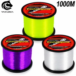 1000M-1093YDS Starke und Glatte Monofilament-Angelschnur 5LB-42LB Fluorcarbon-Beschichtetes Nylon für Süßwasser- und Salzwasser-Angeln