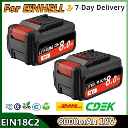 Für EINHELL EIN18C2 18V 8000mAh Li-Ionen-Akku Power X-change PX-BAT4 PX-BAT52 4511396 4511437 AXXIO GE-LC 18 Li