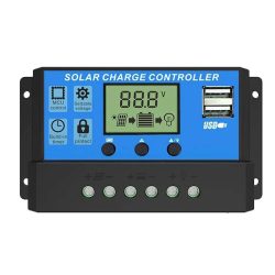 Solarladeregler 10 A bis 100 A LCD-Display Dual USB Auto Regulator zum Aufladen von Solarpanel-Batteriesystemen