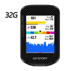 iGPSPORT BSC300T Touchscreen-Fahrradcomputer 32G Globale Farbige Karte Drahtloser Fahrradcomputer Unterstützt E-Bike