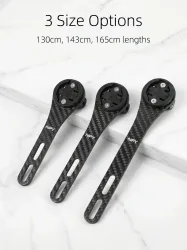 NPY Carbonfaser-Tachometerhalter, integrierte Lenkerhalterung für Wahoo/Bryton/Garmin, Tachometerhalterung, Fahrradzubehör