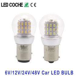 S25 P21W LED P21/5W Glühbirnen 6V 12V 24V 48V Lichtnavigation BAY15D Lampe Parkschiff Quelle 2er-Pack