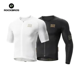 ROCKBROS Sommer Rad trikot Kurzarmhemd leichte reflektierende hochela tische atmungsaktive Trikot Männer MTB Fahrrad bekleidung