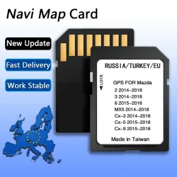 2026 Neueste für Mazda 2/3/6/CX3/CX5/CX9/MX5 Auto EU Russland Türkei Karten Navigations-SD-Karte GPS-Upgrade Multimedia