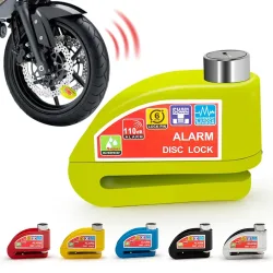 Motorrad Fahrrads chloss Alarm Sicherheits schutz Vorhänge schloss Scheibe Aluminium legierung Diebstahls icherung Seil Schloss Tasche Motorrad Accesso