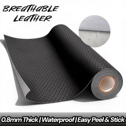 Selbstklebendes Kunstleder-Reparaturpflaster Perforiertes Atmungsaktives Material für Sofa, Autositz, Möbelinnenreparaturen Lederband