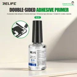 RELIFE G-22 18ml Doppelseitiger Klebstoff-Primer mit Eingebautem Pinsel und Gewindeanschluss für Handyrahmen, Auto, Kunststoff und Glasreparatur
