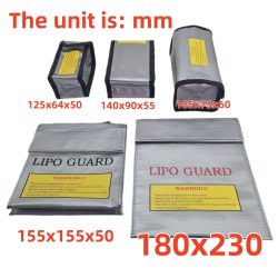 Sichere Tasche mit Lipo-Batterie, LiPo-Schutz, feuerfeste Tasche, explosionsgeschützte Tasche mit Lithium-Batterie, tragbare Akku