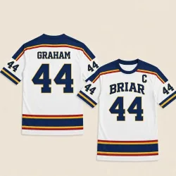 2026 Hot Off Campus Briar University Hockey-Trikot Graham 44 DI LAURENTIS 66 Cosplay T-Shirt Herren Damen Sommer Streetwear Tees
