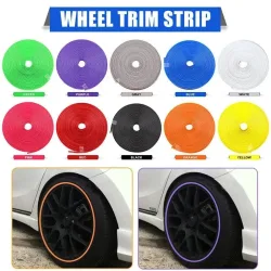 4/8M Roll Felgen Klingen Auto Fahrzeug Farbe Rad Felgen Protektoren Dekor Streifen Reifen Schutz Linie Gummi Mounding trim Reifen Schutz Linie