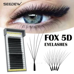 Seedew, SEEDEW Fox 5D W-förmige Wimpernverlängerung Clover Air Serie Cat Eye Volume Fox Eye Lashes Schräge Fliegende Falsche Wimpern