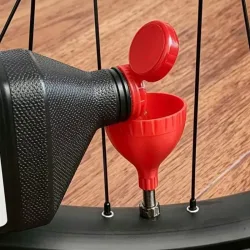 Trichter für schlauchlosen Fahrradreifen-Dichtmittel, einfaches Einfüllen, Reparaturtrichter für Fahrradreifen, MTB- und Rennrad-Reifenwartungswerkzeug