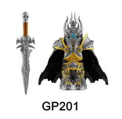 2025 NEUE GP201 Lich King Mittelalterlichen Runden Tisch Ritter baustein Anime ziegel Action Figure Sammlung Modell Puppe Spielzeug Geschenke