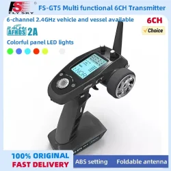 FlySky FS-GT5 FS GT5 2,4G 6CH RC Funksender mit FS-BS6 Empfänger für Fahrzeuge Crawler Auto Boote Tank Spielzeug Racing