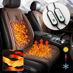 30' Schnellheizender 12-24V Beheizter Autositzbezug Universeller Autositzheizer Winter-Autoheizkissen Rückenwärmer Heizkissen