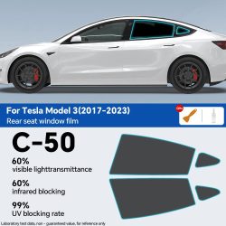 Vorgeschnittene Sichtschutzfolie für Autofenster für Tesla Model 3 2020?2023. Automatische Solar-UV-Schutzfolien für Tesla Model 3 Highland 2024.