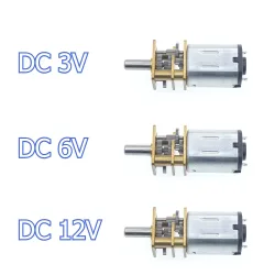GA12-N20 DC 3V 6V 12V Mikro-Metallgetriebemotor Zahnradmotor 30RPM 50RPM 60RPM 100RPM 150RPM 200RPM 300RPM 600RPM 1000RPM