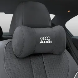 Auto Sitz Sicherheit Kopfstütze Pad Auto Logo Hals Kissen Für Audi Quattro Sline A3 A4 A6 A5 Q5 A1 Q7 Q3 Q2 Q8 A7 A8 TT S1 SQ5 RSQ3