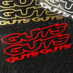 1 Stück GUTS Gothic Graffiti reflektierende Vinyl-Aufkleber, wasserfeste, kratzfeste Aufkleber für Auto, Motorrad, LKW