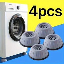 Anti-Vibrations-Pads für Waschmaschinen, Universelle Stoßdämpferfüße, Rutschfeste Waschmaschinen-Trockner-Unterlage, Geräuschdämpfende Möbelfüße
