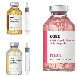 PDRN Lachs-DNA-Serum Ampulle zur Hautreparatur und -erneuerung, Aufhellung des Hauttons, Gesichtsessenz, Feuchtigkeitsspendende, Nährende und Straffende Hautpflegebehandlung