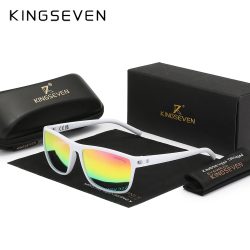 KINGSEVEN Neue polarisierte Sonnenbrille für Damen, klassisch, quadratischer Rahmen, Sonnenbrille für Herren, Outdoor-Reisen, 755