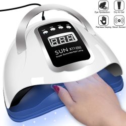 Nageltrockner LED-Nagellampe UV-Licht zum Aushärten aller Gel-Nagellack mit LCD-Display Motion Sensing Maniküre Pediküre Salon Tools