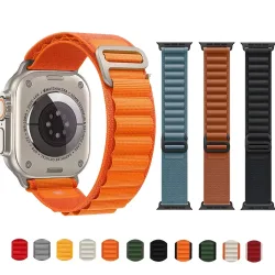 Alpine Loop für Apple Watch Ultra 3 2 Armband 49mm 44mm 40mm 41mm 45mm 42mm 46mm Armband Correa iWatch Series 9 8 7 SE 10 11 Armband