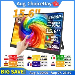 Hgfrtee 15,6 Zoll Touch tragbarer Monitor ADS-IPS 1920*1080p 300cd/m2 erweitertes Display für Laptop zweiten Bildschirm Xbox ps4/5