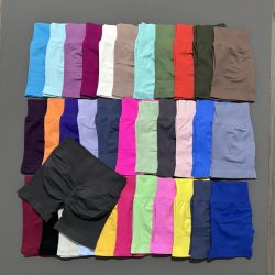 Histello Sport-Shorts, 11,4 cm, nahtlos, für Damen, Yoga-Leggings, niedrige Taille, Scrunch-Body-Strumpfhose, Laufen, Fitness, kurze Workout-Gymnastik-Shorts
