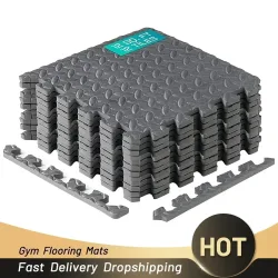4 ~ 20 Stück Puzzle-Fitnessmatte, Eva-Innenfliesen aus ineinandergreifendem Schaumstoff für das Heim-Fitnessstudio, Matte für Heim-Fitnessgeräte, rutschfeste Bodenmatte für Kinder