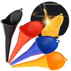 1pc Kunststoff Lange Stiel Trichter Universal Auto Motorrad Benzin Öl Füllung Werkzeug Schwarz Blau Rot Orange Multi-farbe tanken Trichter